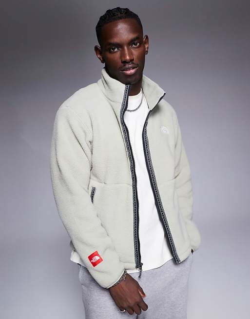 The North Face Seven Summits Fleeski Full Zip Heavyweight Fleece Jacket In Grey