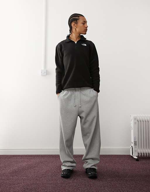 The North Face Shispare 1/4 Zip Logo Fleece In Black Exclusive To ASOS