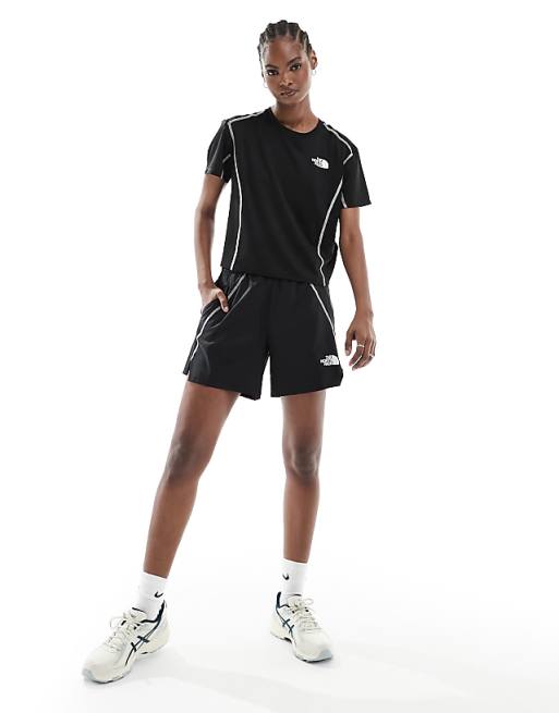 The North Face Training Hakuun Contour Seam Woven Shorts In Black