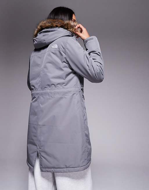 The North Face Zaneck Parka In Smoked Pearl
