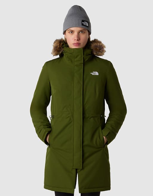 The North Face Zaneck parka in woodland green