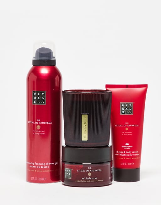 The Ritual Of Ayurveda Sweet Almond Oil & Indian Rose Bath & Body Medium Gift Set