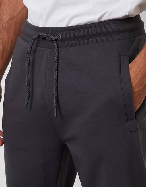 Threadbare Cotton Blend Joggers In Charcoal