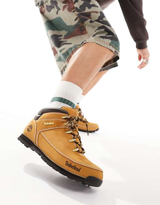 Timberland Euro Sprint Hiker Boots In Wheat Nubuck