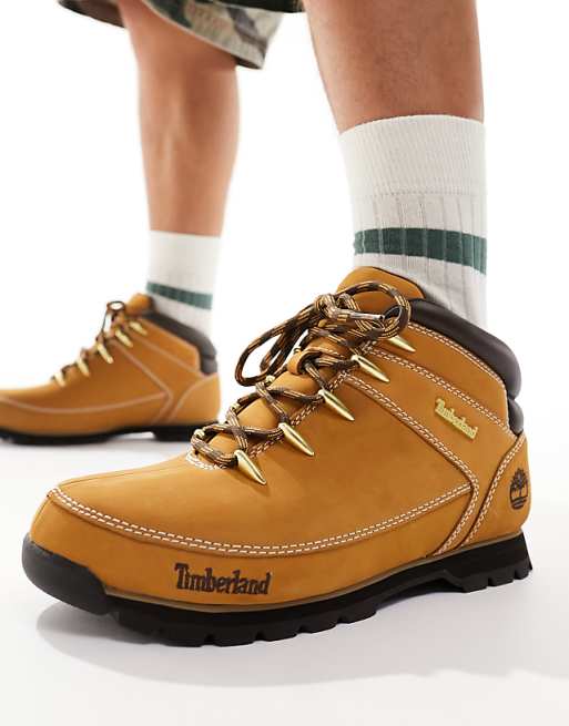 Timberland Euro Sprint Hiker Boots In Wheat Nubuck