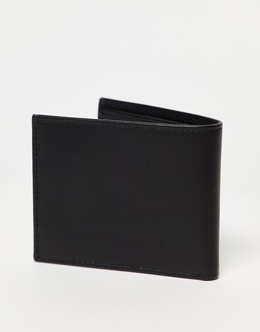 Tommy Hilfiger Eton Mini Billfold Leather Wallet In Black