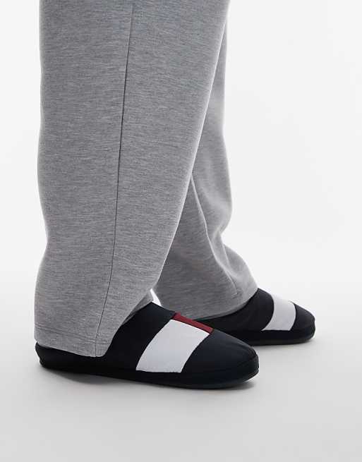 Tommy Hilfiger Nylon Flag Slippers In Navy
