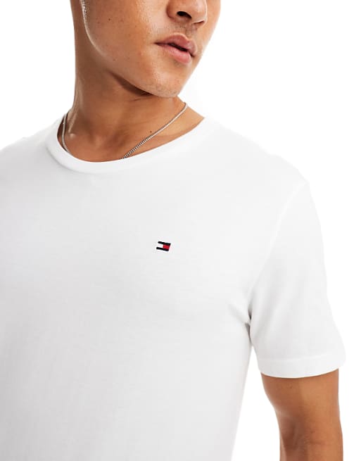 Tommy Hilfiger Signature Essential Flag Logo 3 Pack T-shirt In White