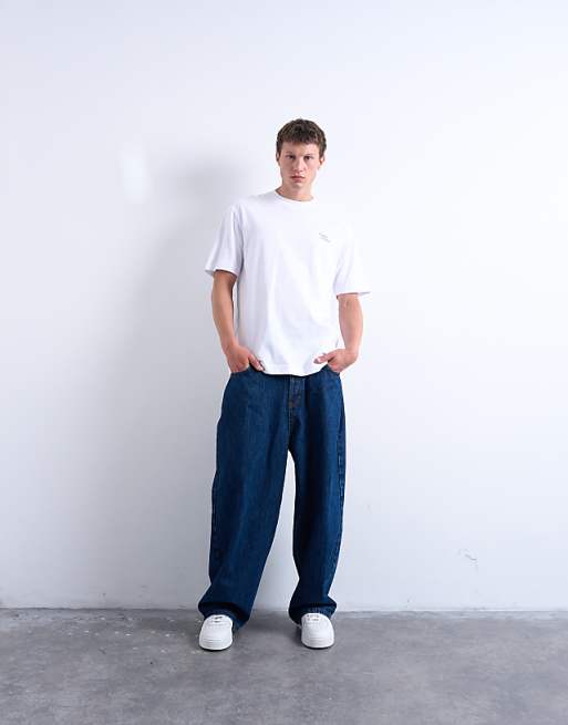 Topman Oversized For Going Nowhere Print T-shirt In White