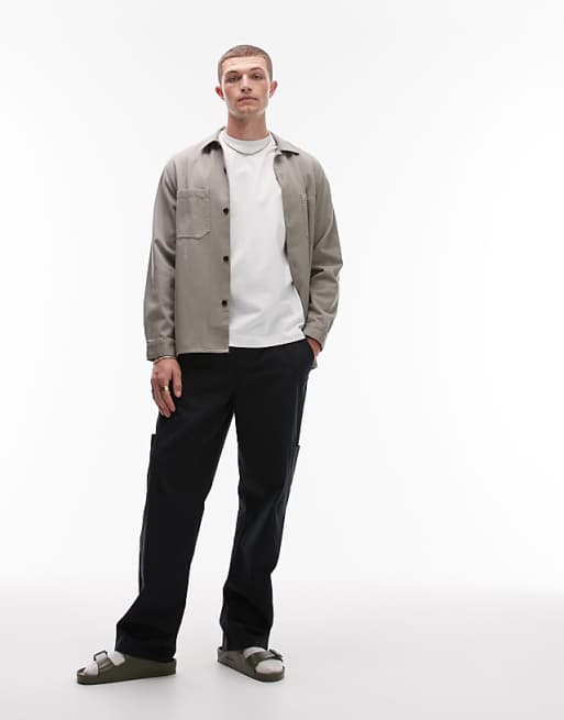 Topman Regular Fit T-shirt With Amore Embroidery In Ecru