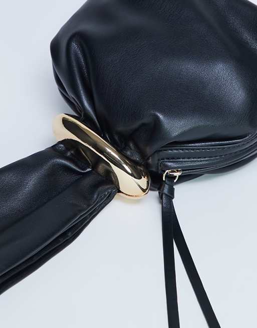 Topshop Gee Mini Hardware Grab Bag In Black