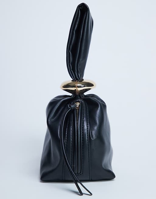 Topshop Gee Mini Hardware Grab Bag In Black