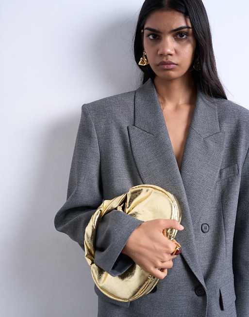 Topshop Gladys grab bag in gold