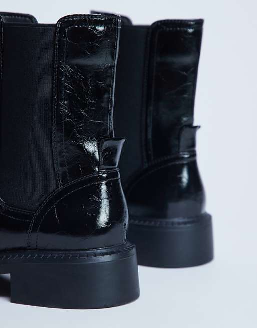 Topshop Lottie Chelsea Ankle Boot In Black
