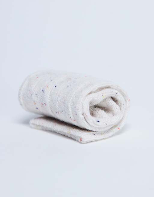 Topshop Nepp Cosy Sock In White