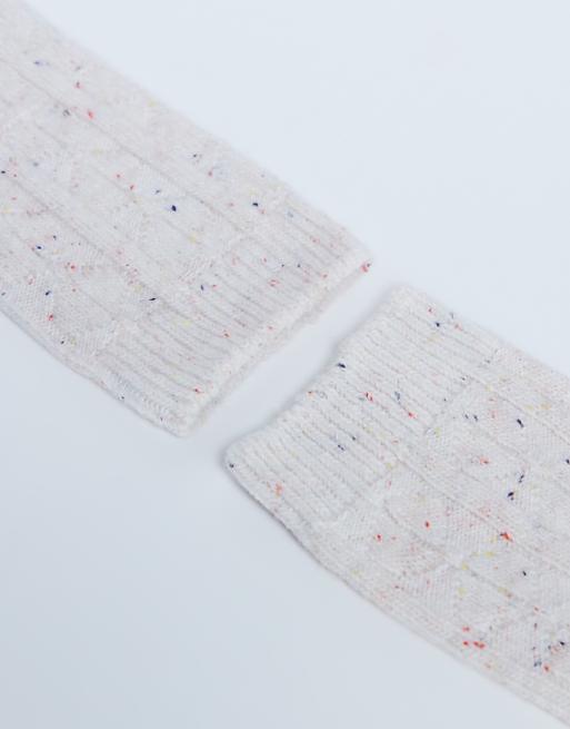 Topshop Nepp Cosy Sock In White