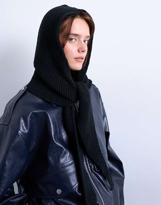 Topshop Tie balaclava in black