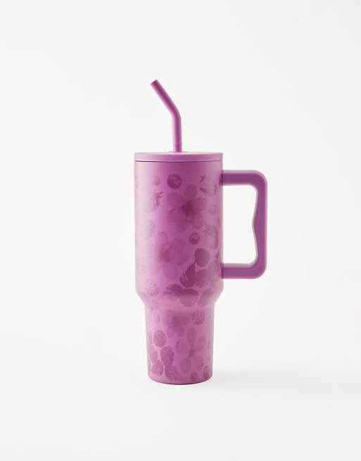 TYPO The traveller oversized metal tumbler in purple