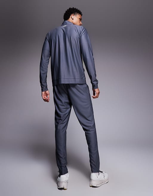 Under Armour Challenger Tracksuit In Castlerock Grey And White