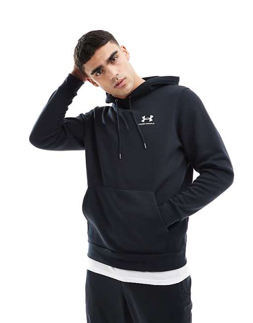 Under Armour co-ord Essential fleece hoodie in black