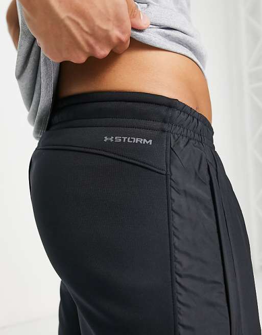 Under Armour Co-ord Fleece Storm Joggers In Black