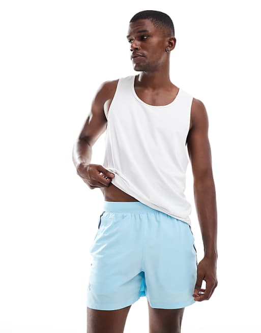 Under Armour Launch 5 Inch Shorts In Blue