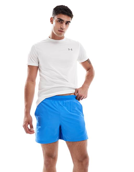 Under Armour Launch 5-inch shorts in blue