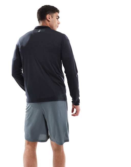 Under Armour Launch Quarter-zip In Black And Reflective