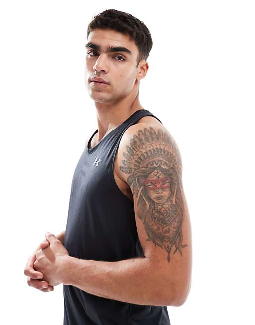 Under Armour Launch Vest In Black And Reflective