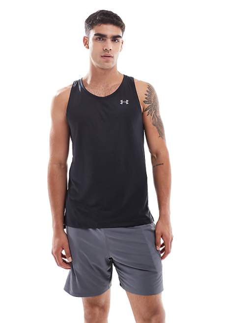 Under Armour Launch vest in black and reflective