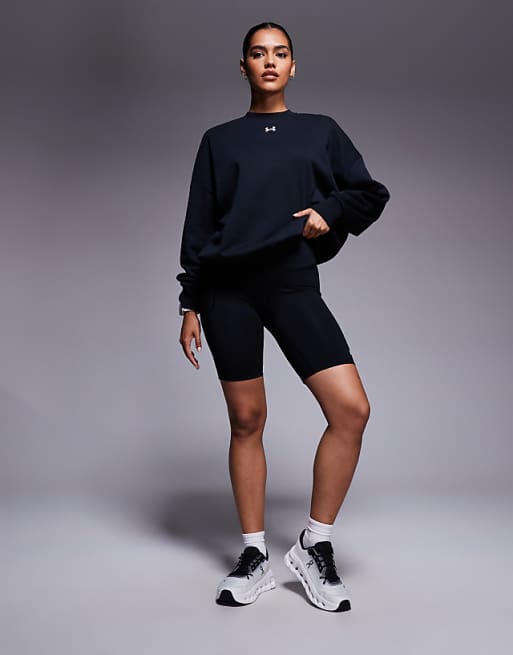 Under Armour Motion Legging Shorts In Black