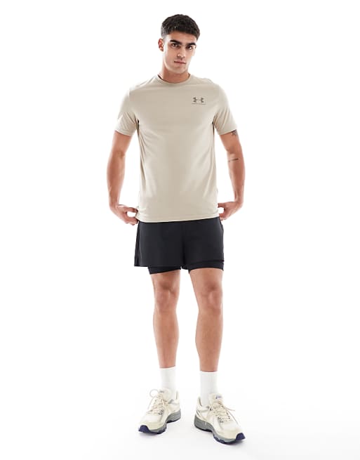 Under Armour Sportstyle Left Chest Logo T-shirt In City Khaki