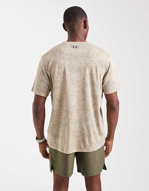 Under Armour Tech Pixelate T-shirt In City Khaki