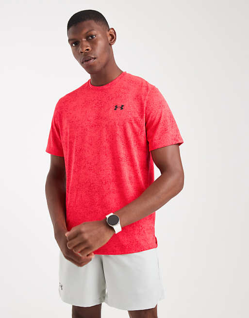 Under Armour Tech pixelate t-shirt in racer red