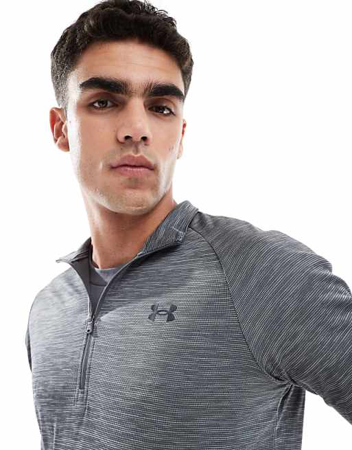 Under Armour Tech Textured Half-zip In Castlerock Grey