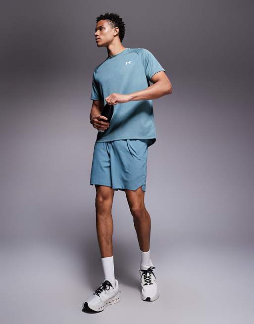 Under Armour Tech Textured T-shirt In Jasper Blue