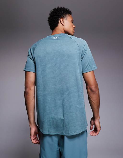 Under Armour Tech Textured T-shirt In Jasper Blue