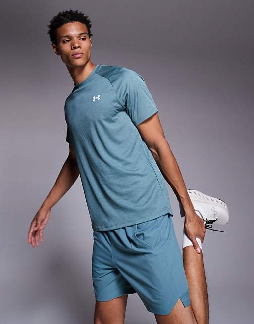 Under Armour Tech textured t-shirt in jasper blue