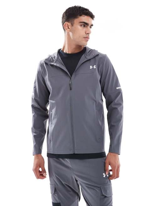 Under Armour Tech Utility Woven Tracksuit In Castlerock Grey