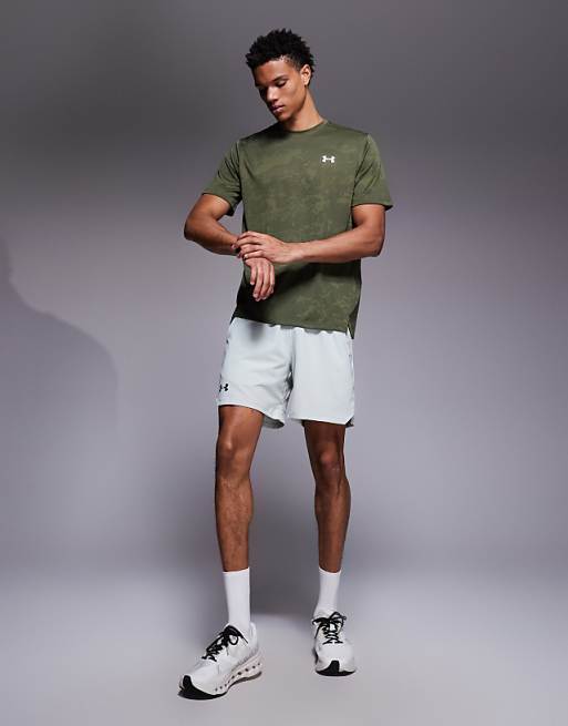 Under Armour Tech Vent Jacquard T-shirt In Marine Green