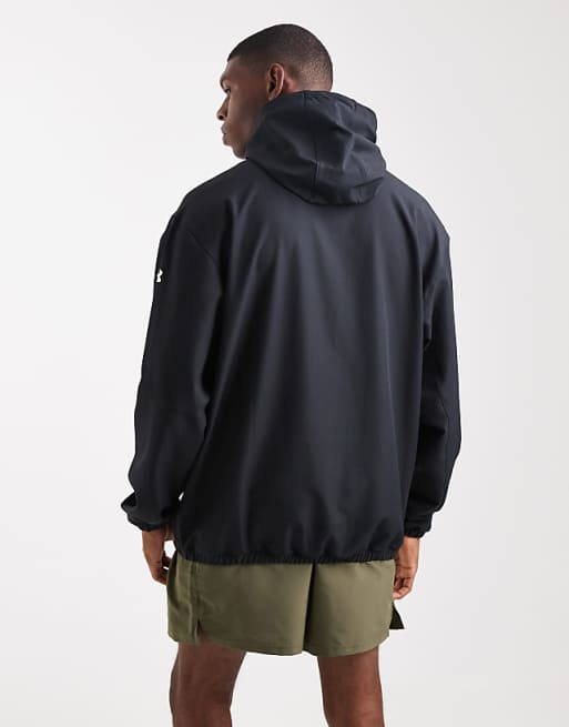 Under Armour Unstoppable Woven Hoodie In Black