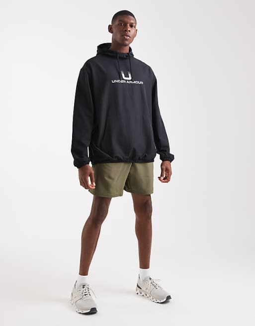 Under Armour Unstoppable Woven Hoodie In Black