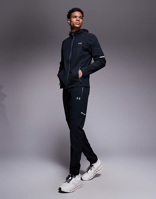 Under Armour Utility Woven Full-zip Jacket In Black