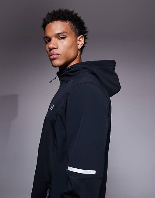 Under Armour Utility Woven Full-zip Jacket In Black