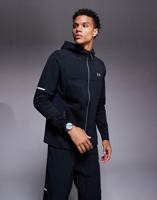 Under Armour Utility woven full-zip jacket in black