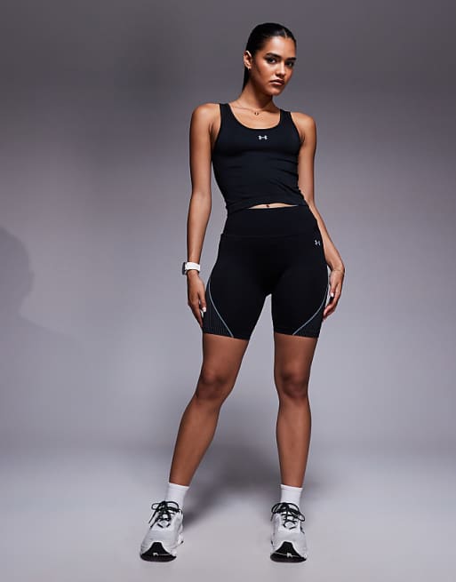 Under Armour Vanish seamless gym set in black and steel