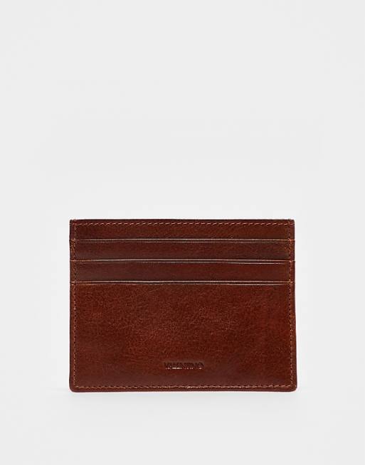 Valentino five cardholder in tan