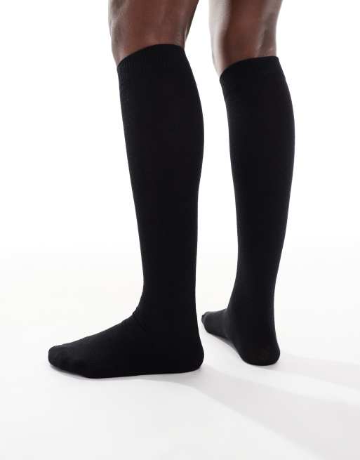 Vero Moda Over The Knee Socks In Black
