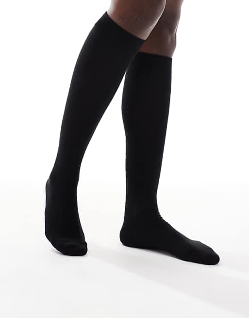 Vero Moda over the knee socks in black