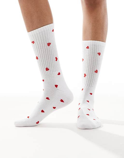 Vero Moda socks in heart print